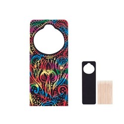 Scratch Door Hangers Black Over Rainbow 12